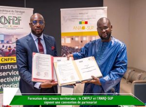 Lire la suite à propos de l’article Signature de convention entre l&rsquo;ANAQ-Sup et le Centre national de la Fonction publique locale
