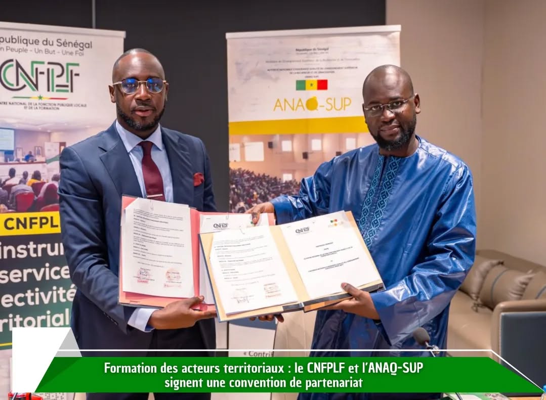 Signature de convention entre l&rsquo;ANAQ-Sup et le Centre national de la Fonction publique locale
