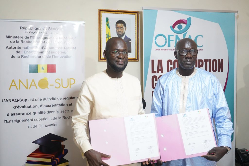Signature de convention entre l&rsquo;ANAQ-Sup et l&rsquo;OFNAC